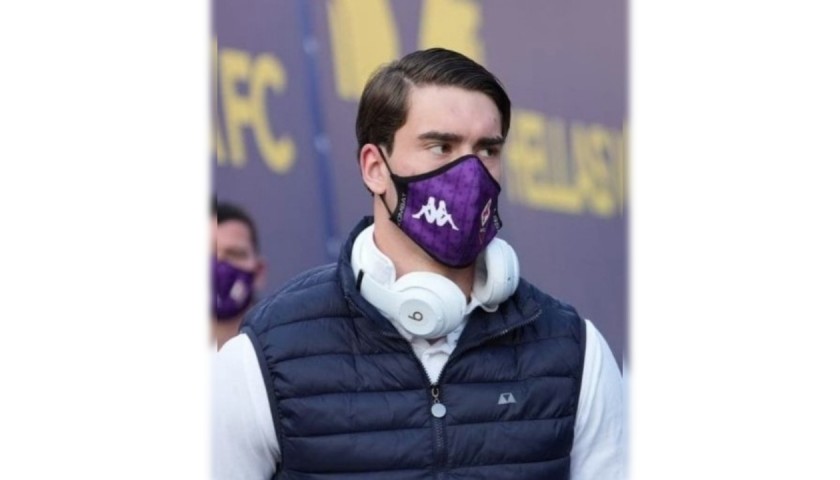 Vlahovic's Fiorentina Signed Mask 