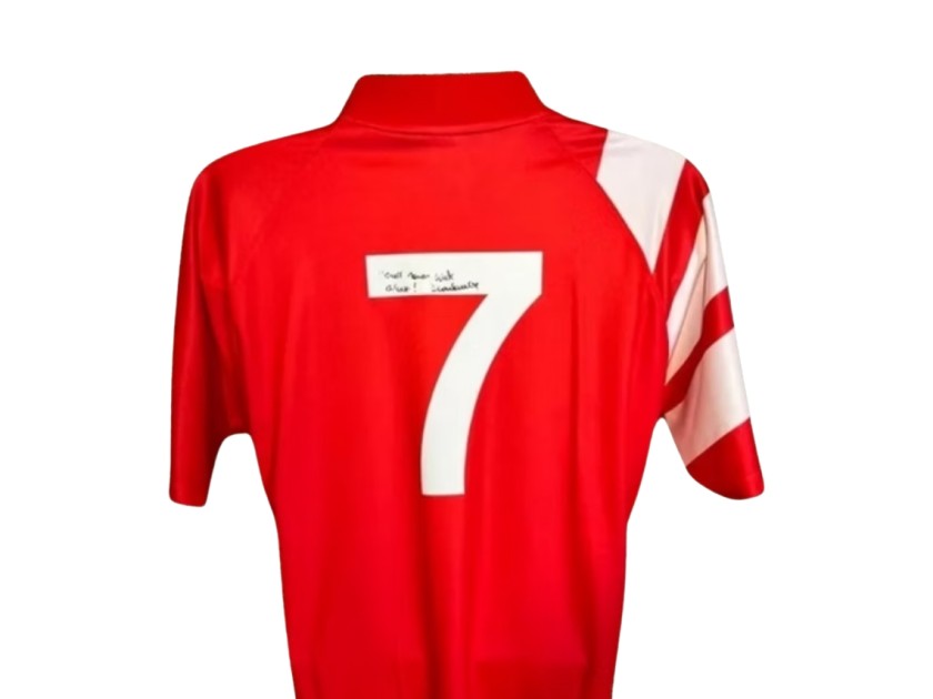 Dean Saunders Signed Liverpool 1991/92 Home Football Shirt