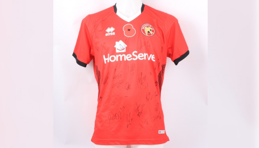 Walsall Official Poppy Shirt Signed by the Team