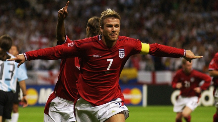 Beckham's Official England Signed Shirt, 2006/2007