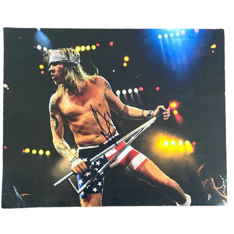 Axl Rose Signed Photograph