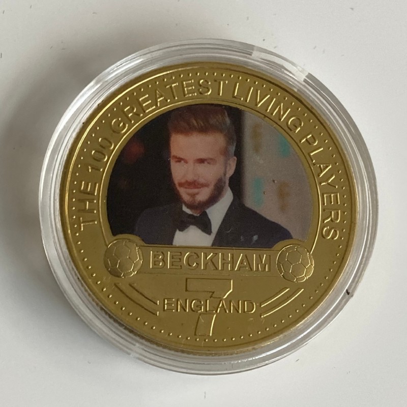 David Beckham Gold Plated Coin