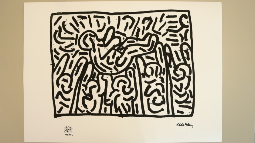 Keith Haring Signed Lithograph