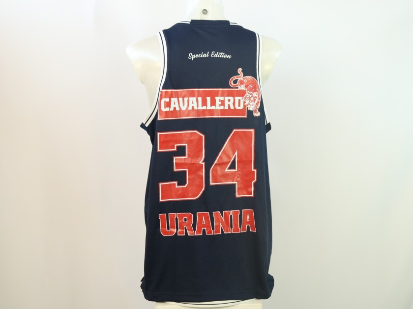 Cavallero's Match Worn tank top, Urania Basket 2024 - Signed