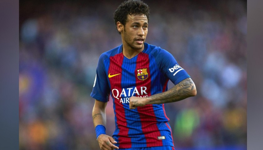 Neymar's Barcelona Match-Issue/Worn Shirt, 2016/17