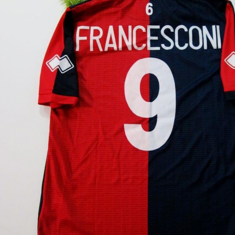 Francesconi match worn shirt, derby Genoa-Sampdoria, Slancio di Vita 2013