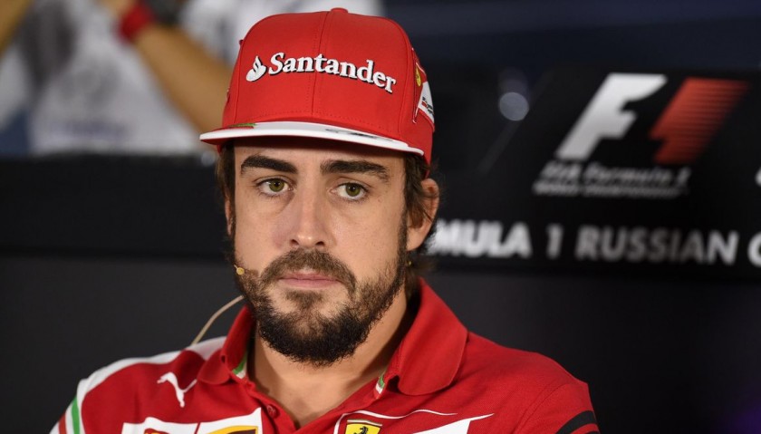 Ferrari Team Cap - Signed by Fernando Alonso