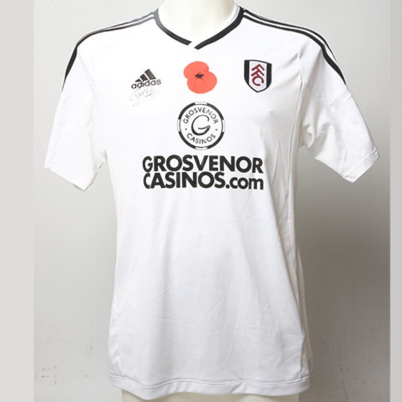 Poppy Shirt Signed by Fulham FC's Ibrahima Cissé