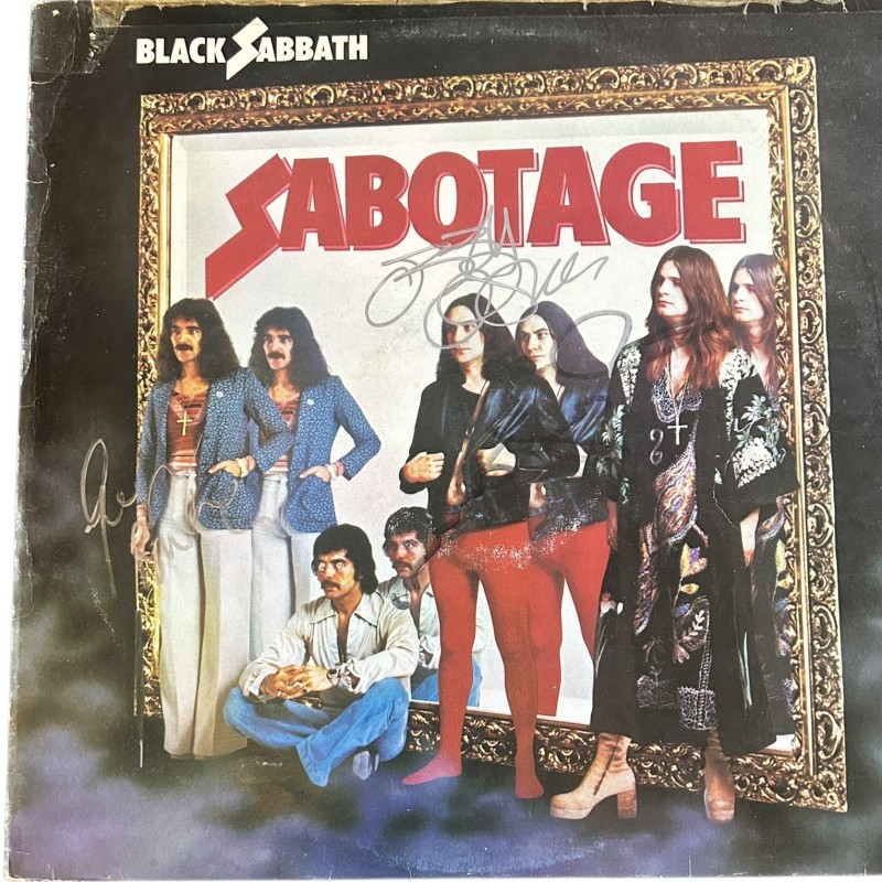 Black Sabbath Signed 'Sabotage' Vinyl LP