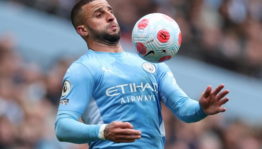 Kyle Walker's Manchester City 2022/23 Shirt,  Signed with Personalized Dedication