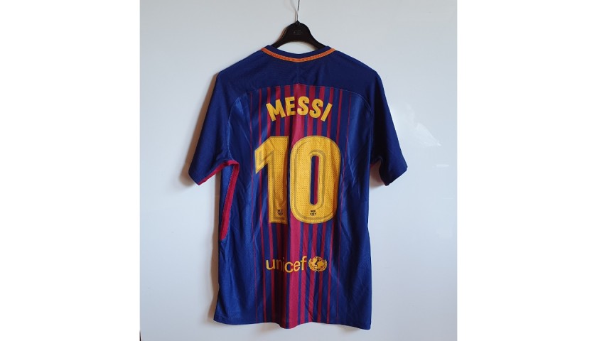Messi's FC Barcelona Supercopa 2017 Match Shirt