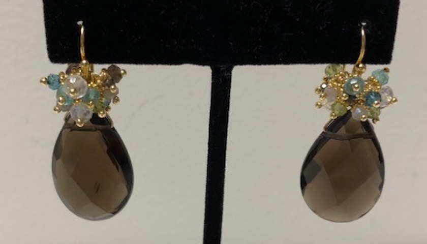 Quartz Earrings from Tashka by Beatrice