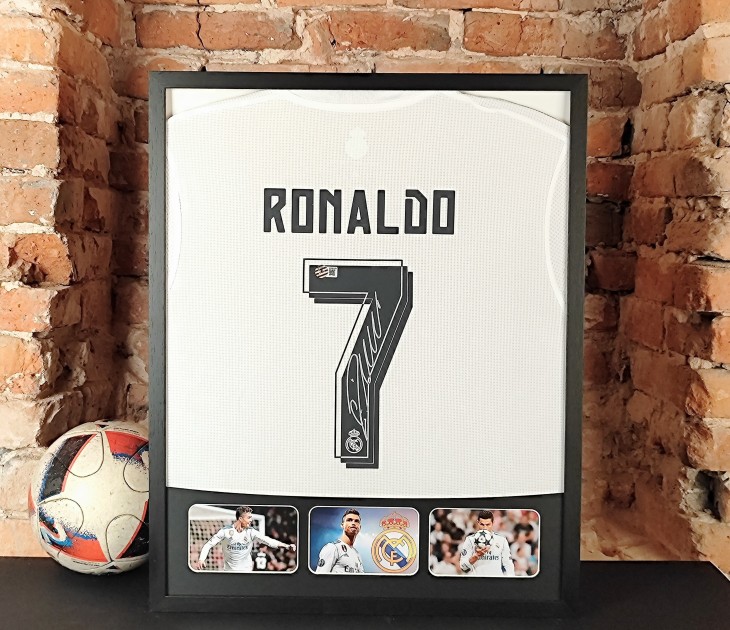 Cristiano Ronaldo's Real Madrid Signed and Framed Shirt