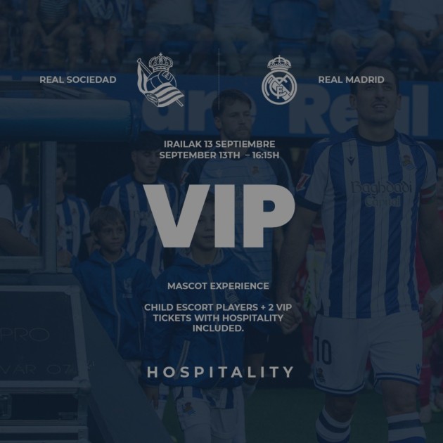 Mascotte Experience, Real Sociedad vs Real Madrid + 2 Ingressi Hospitality VIP