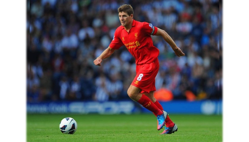 Gerrard's Liverpool Match Signed Shirt, 2012/13