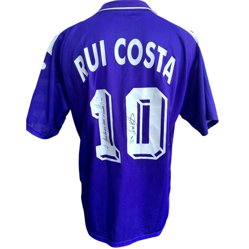 Rui Costa's Fiorentina Signed Official Shirt, 1998/99