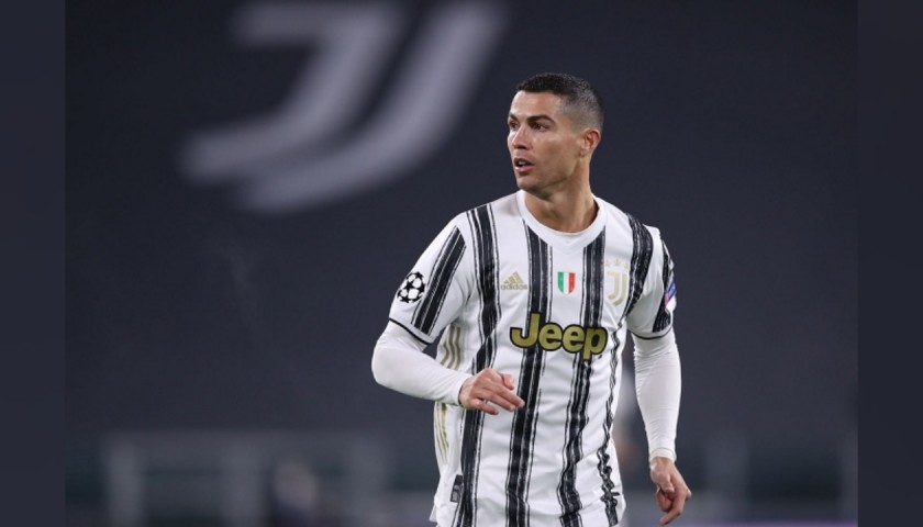 Ronaldo's  Juventus Signed Match Shirt, UCL 2020/21