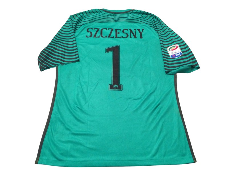 Szczesny's Roma Match-Worn Shirt, 2016/17