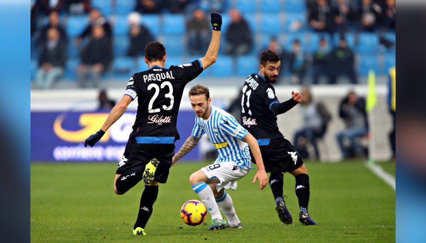 Pasqual's Worn Shirt with Special UNICEF Patch, Spal-Empoli