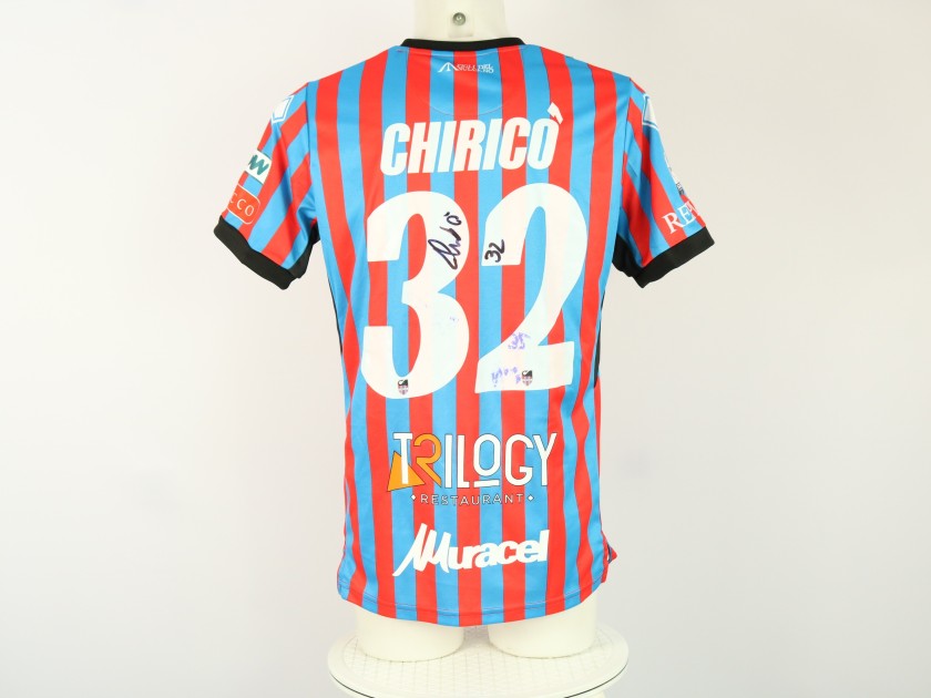 Chiricò's unwashed Signed Shirt, Catania vs Monopoli 2024 