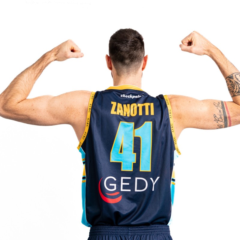 Zanotti's Kit Vanoli Cremona vs Varese Basket 2024 - Worn and autographed