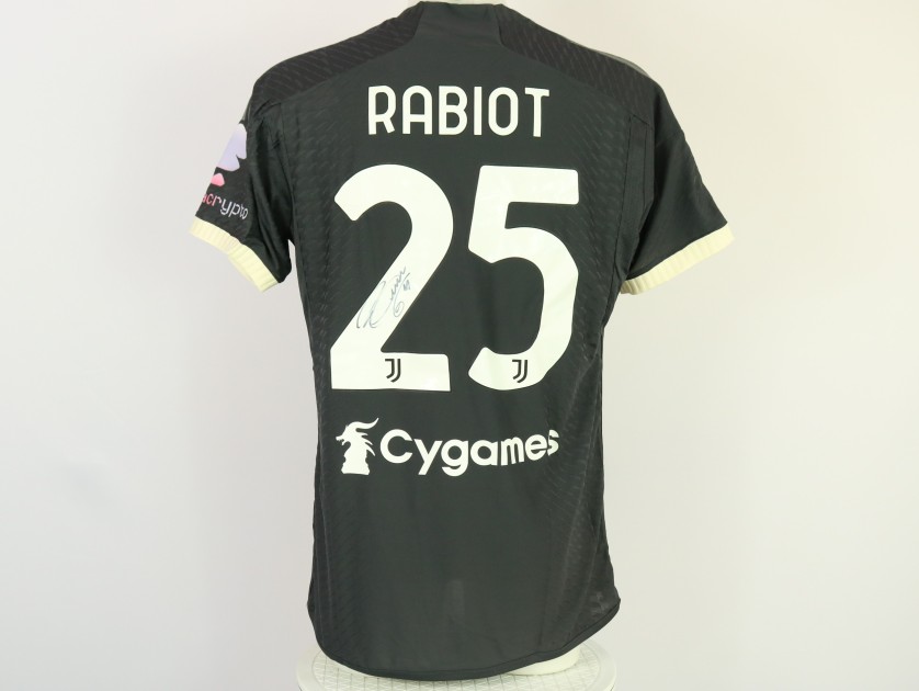 Rabiot's Juventus Match-Issued Signed Shirt, 2023/24 