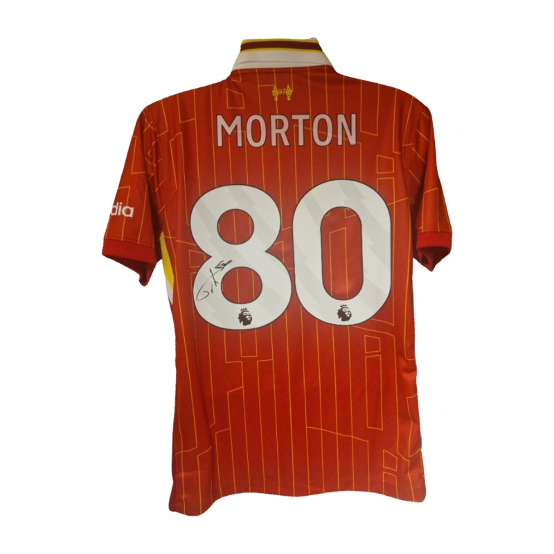 Tyler Morton Liverpool Signed 2024-25 Home Football Shirt