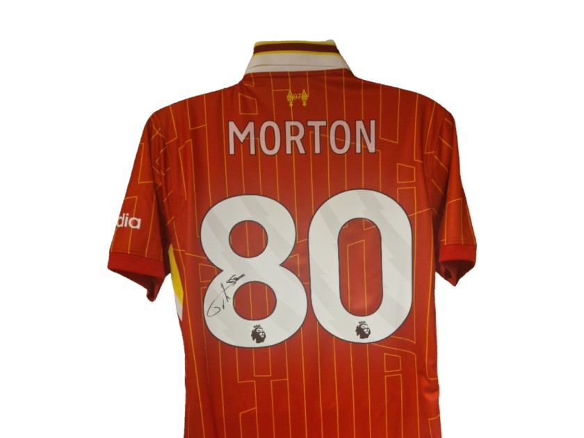 Tyler Morton Liverpool Signed 2024-25 Home Football Shirt
