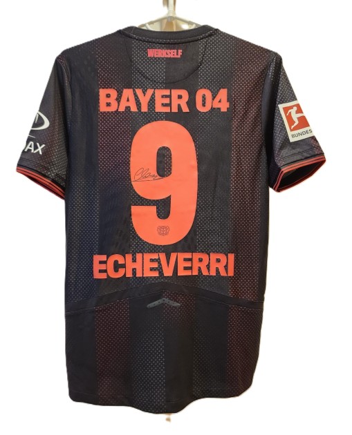Echeverri's Bayer Leverkusen 2025/26 Signed Match-Worn Shirt