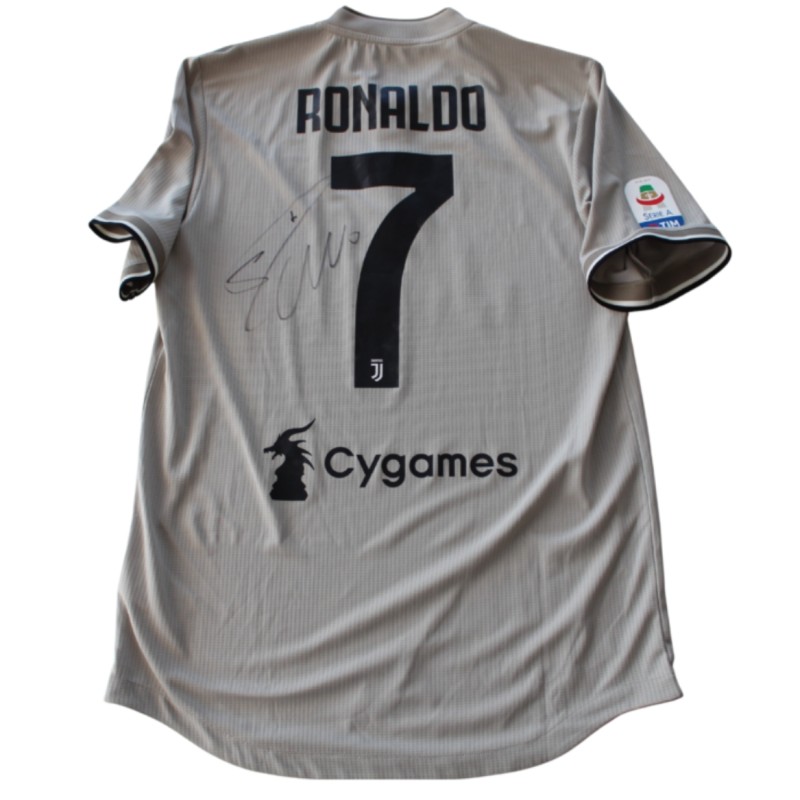 Maglia gara Cristiano Ronaldo Juventus, Serie A 2018/19 - Autografata con COA