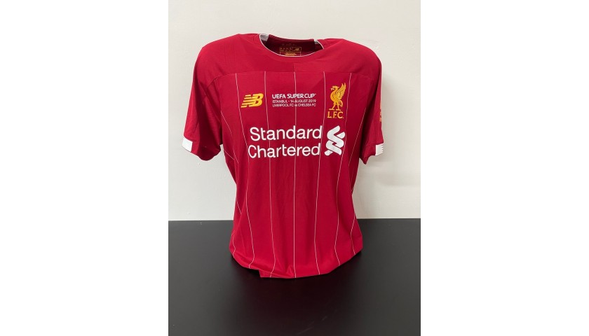 Maglia Ufficiale Van Dijk Liverpool, Supercoppa UEFA 2019 - Autografata