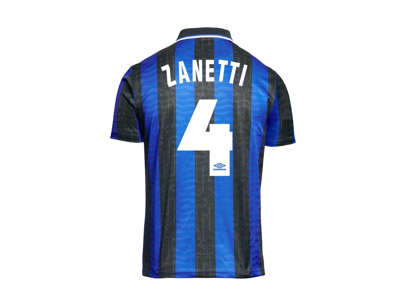 Maglia Inter 1997/98 Zanetti - Autografata con dedica personalizzata