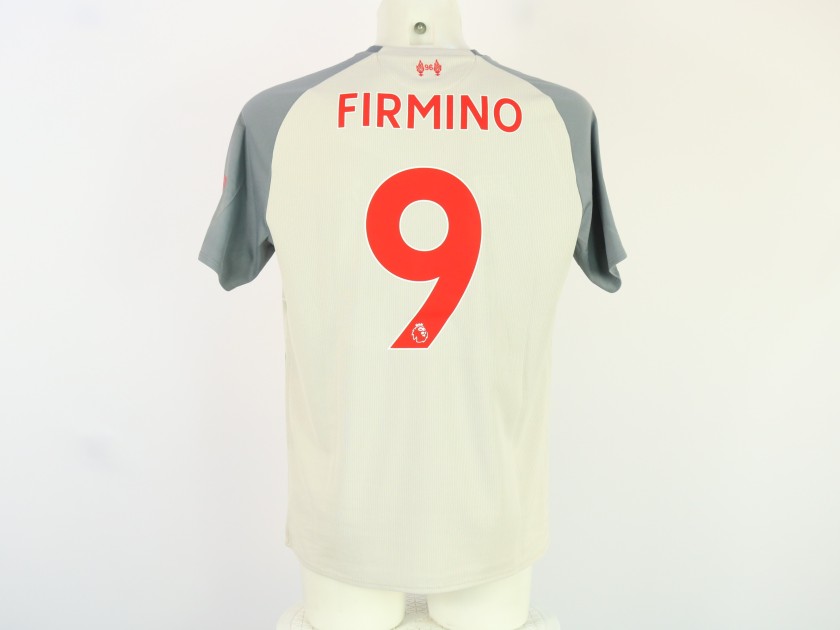 Roberto Firmino's Liverpool Premier League 2018 Match Worn Away Shirt, vs Bournemouth