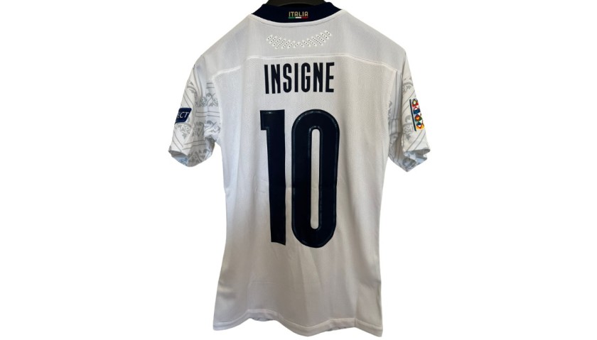 Insigne's Match-Issued Shirt, Bosnia vs Italy 2020