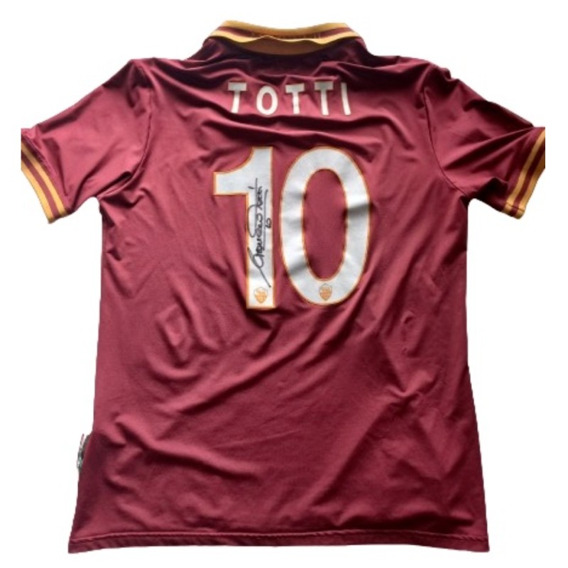 Totti Roma Worn and Signed Shirt, 2013/14