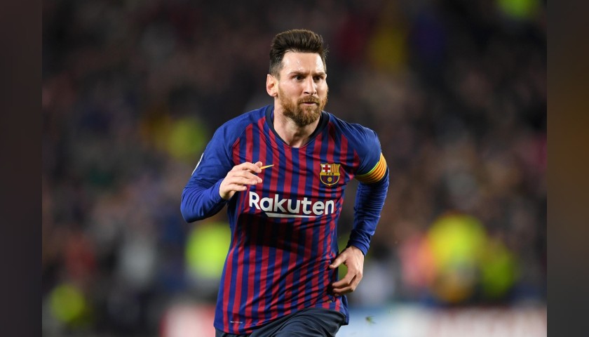 Messi's Barcelona Match Shirt, UCL 2018/19