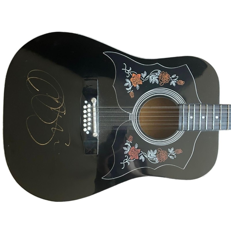 Jon Bon Jovi Signed 12 String Acoustic Guitar 