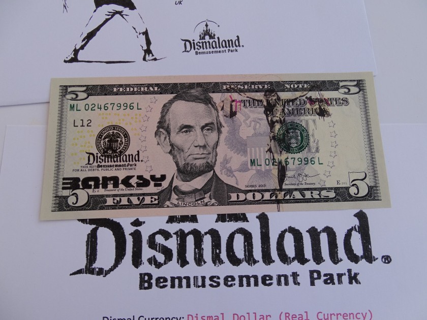 Banksy Five Dollars Dismaland