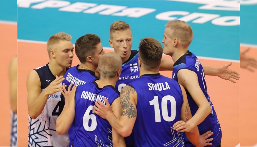Official FIVB Volleyball Signed by the Finland National Volleyball Team