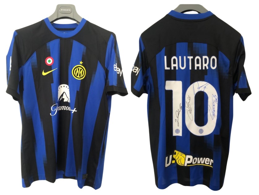 Lautaro Official Inter Milan Shirt, 2023/24 - Signed by the Players