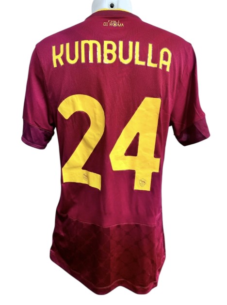 Kumbulla's Match-Issued Shirt, Sevilla vs Roma Europa League 2023 Finals
