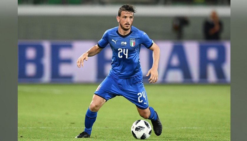 Florenzi's Match-Issue/Worn Italy 2018 Season Shirt