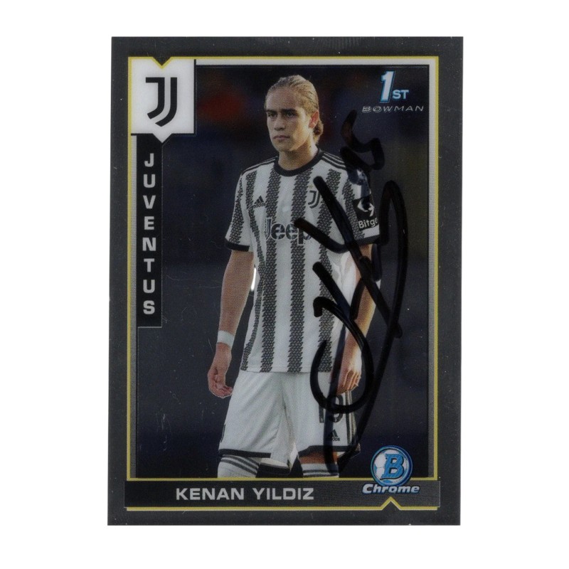 Kenan Yildiz's Signed Rookie Card 2022-2023 Topps