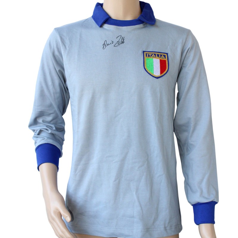 Dino Zoff Italy Signed Shirt, World Cup 1982 