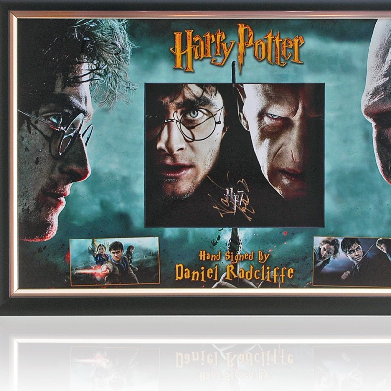 Daniel Radcliffe Signed Harry Potter Display