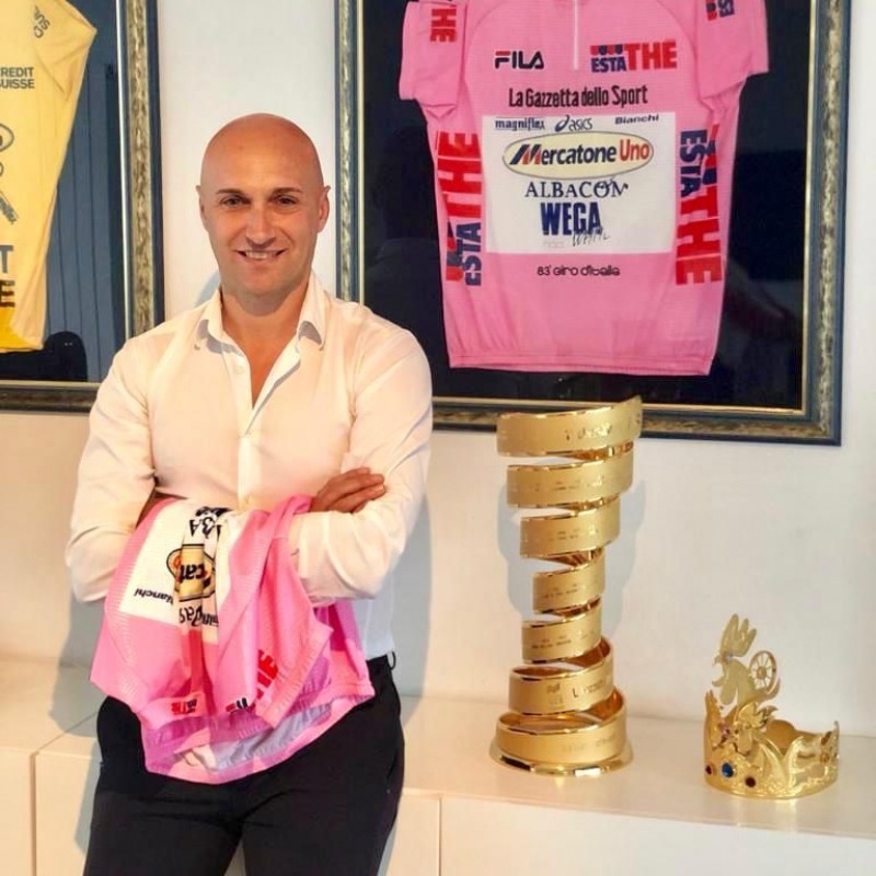 Pink Cycling Jersey Worn by Stefano Garzelli - Giro d'Italia 2000