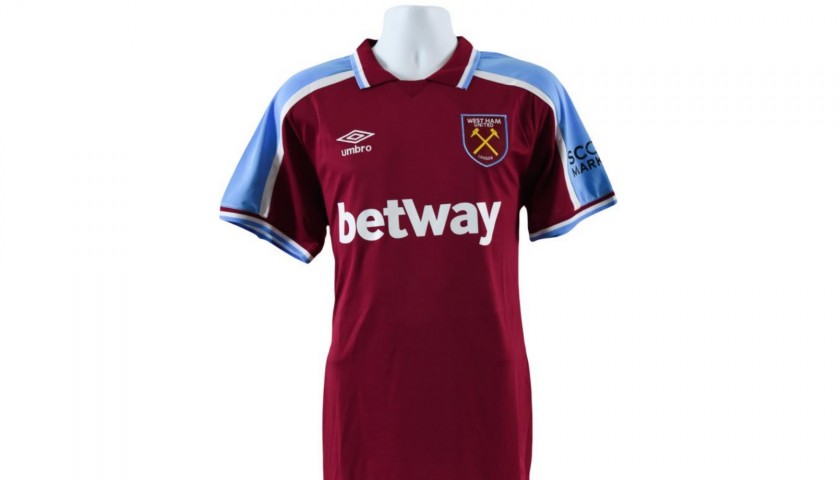 Rice's Official West Ham Signed Shirt, 2021/22