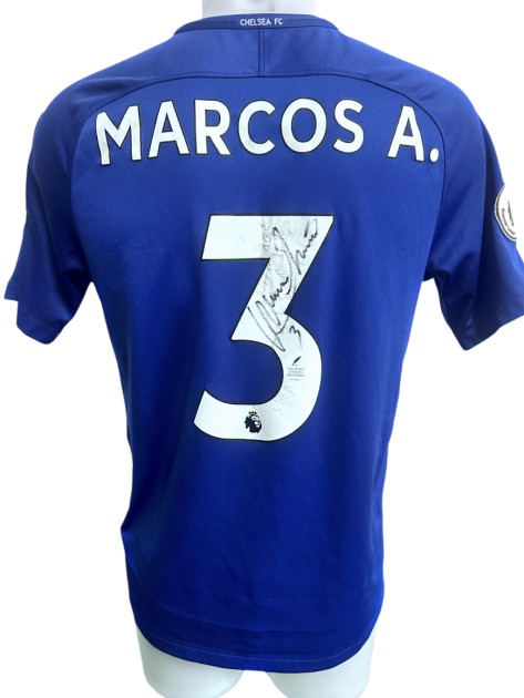 Marcos Alonso Mendoza's Chelsea Signed Replica Shirt, 2017/18