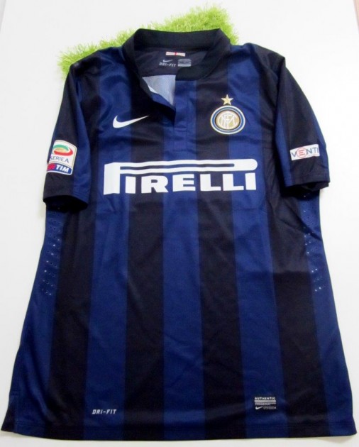 D'Ambrosio match worn/issued shirt, Inter-Chievo Verona, Serie A 13/14
