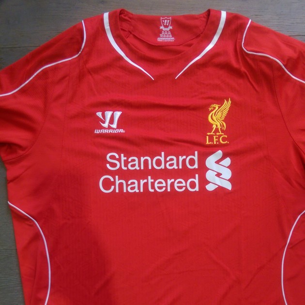 Steven Gerrard signed 2014-15 Liverpool Shirt